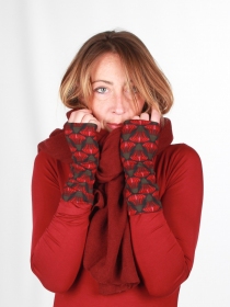 Mitaines Flowerbomb mitaines imprim&eacute;es Flowerbomb au style floral