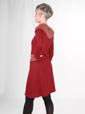 Robe Woody Cassis robe fluide boh�me couleur cassis