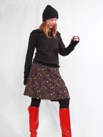 Jupe Zazie Kaleidoscope gris jupe &agrave; l'imprim&eacute; kal&eacute;idoscope gris