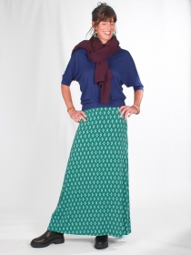 Jupe longue Flamingo Bleu pi&egrave;ce vestimentaire au caract&egrave;re actuel et aux finitions propres