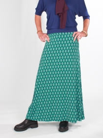 Jupe longue Flamingo Bleu v&ecirc;tement f&eacute;minin &agrave; la silhouette harmonieuse et au port&eacute; agr&eacute;able