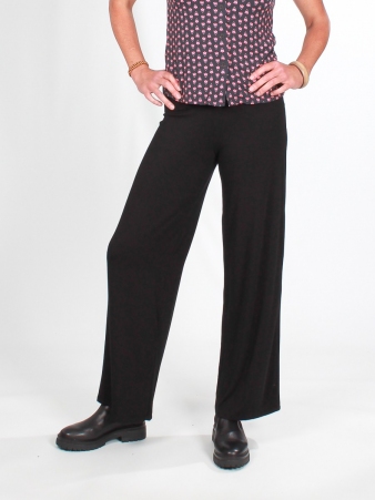 Pantalon Palazzo noir pantalon large noir � la silhouette �l�gante