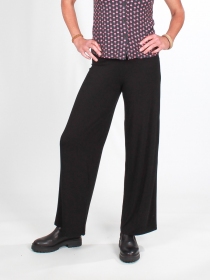 Pantalon Palazzo noir pantalon large noir &agrave; la silhouette &eacute;l&eacute;gante