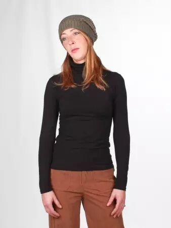 Top col montant Noir top col montant noir intemporel
