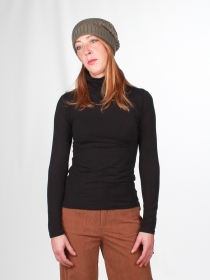 Top col montant Noir