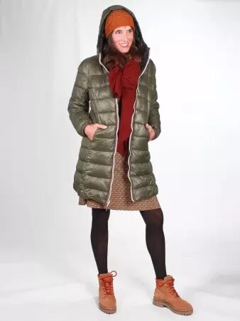 Parka doudoune r�versible noir kaki veste chaude � style utilitaire