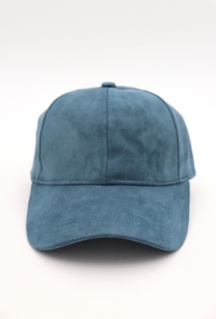 Casquette su�dine Bleu canard article mode au design soign�
