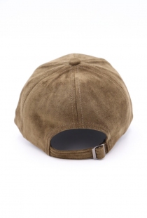 Casquette su&eacute;dine Kaki accessoire textile au look moderne