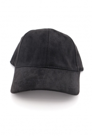Casquette su�dine Noir pi�ce vestimentaire � l'allure tendance