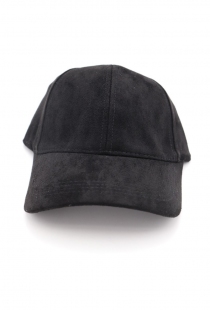 Casquette su&eacute;dine Noir pi&egrave;ce vestimentaire &agrave; l'allure tendance