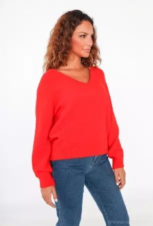 Pull alpaga orange pull alpaga orange vif
