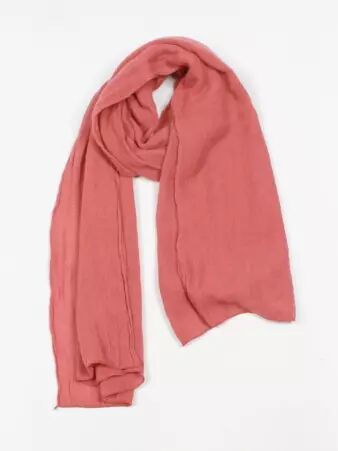 Echarpe Rose poudr� cr�ation textile � l'identit� forte et � la ligne actuelle
