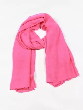 Echarpe Rose Barbie cr�ation de pr�t-�-porter au design travaill� et � la silhouette �l�gante