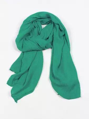 Echarpe Vert Emeraude cr�ation textile � l'identit� forte et � la ligne actuelle