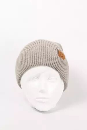Bonnet gris pi�ce textile au look sobre et urbain