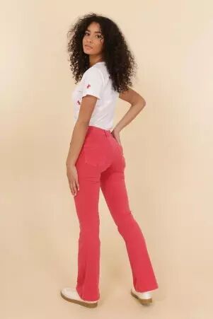 Pantalon corail pantalon femme corail � la teinte lumineuse
