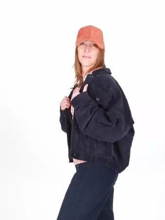 Veste velours bleu marine veste velours bleu marine �l�gante