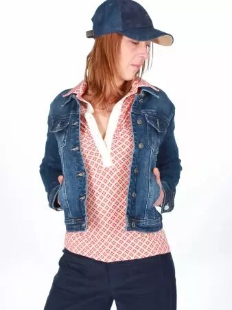 Polo Curtis manches courtes Lovely Pickle mandarine v�tement casual