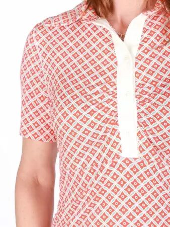 Polo Curtis manches courtes Lovely Pickle mandarine v�tement casual