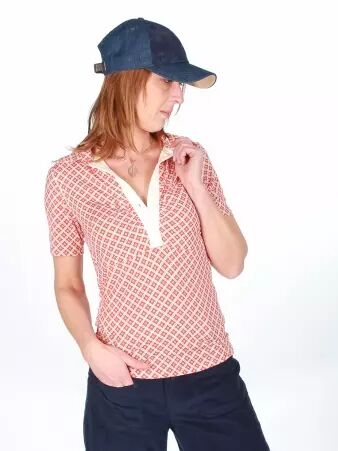 Polo Curtis manches courtes Lovely Pickle mandarine v�tement casual