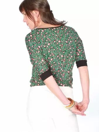 Top Bashung Leopop top motif l�opard graphique