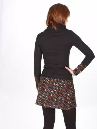 Robe Madira Kaleidoscope gris robe �l�gante imprim�e
