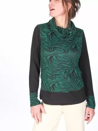 Pull Koko Zebra pull maille graphique noir et blanc