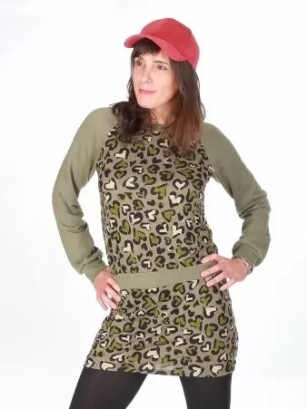 Robe sweater coeurly robe hivernale f�minine douce