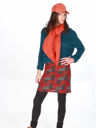 Jupe Rosita mi-longue Pinto v�tement f�minin au style expressif