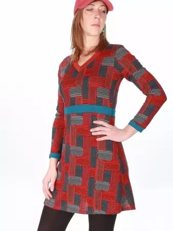 Robe Bailey Pinto robe fluide graphique