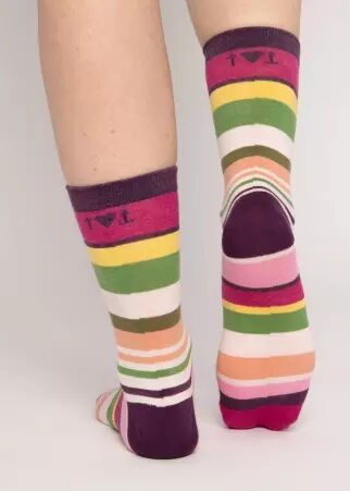 Chaussette summer stripes accessoire textile au look moderne