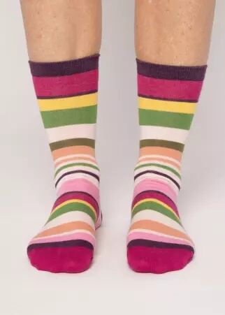 Chaussette summer stripes accessoire textile au look moderne