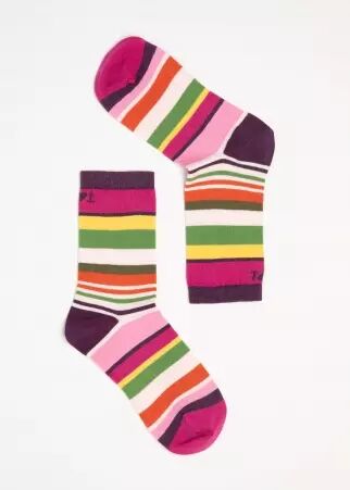 Chaussette summer stripes accessoire textile au look moderne