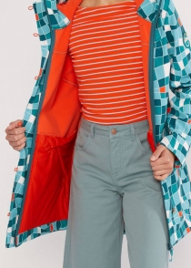 Parka Wild Weather friendly soul teal manteau graphique apaisant