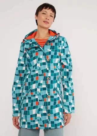 Parka Wild Weather friendly soul teal parka teal � motif artistique