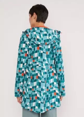 Parka Wild Weather friendly soul teal parka teal � motif artistique