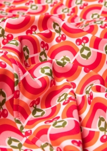 Parka Wild Weather friendly rainbows and cherries manteau joyeux et color&eacute;