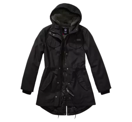 Parka Brandit Marsh Lake femme noir parka femme noire � l'allure sobre