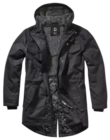 Parka Brandit Marsh Lake homme noir parka homme noire � l'allure utilitaire