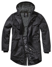 Parka Brandit Marsh Lake homme noir parka homme noire &agrave; l'allure utilitaire