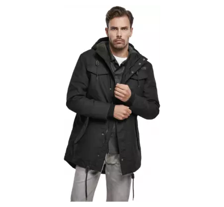 Parka Brandit Marsh Lake homme noir parka homme noire � l'allure utilitaire