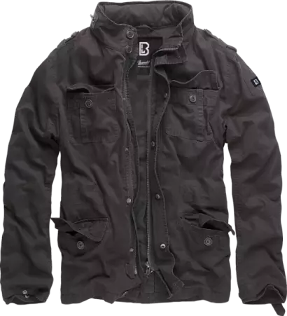 Veste homme Brandit Britannia noire veste noire homme style militaire