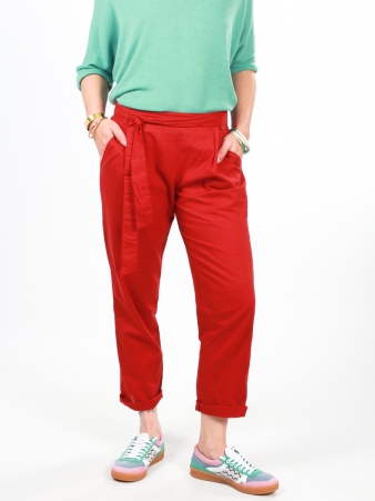 Pantalon Gus Bordeaux pi�ce mode �l�gante