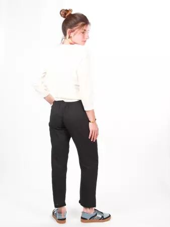 Pantalon Gus noir v�tement masculin polyvalent et �l�gant