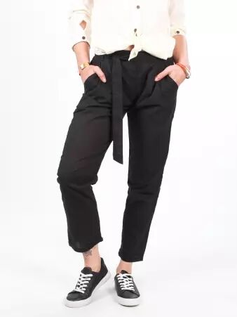 Pantalon Gus noir v�tement masculin polyvalent et �l�gant