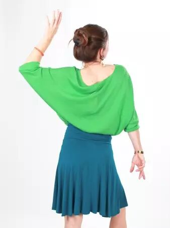 Jupe Rosie Bleu petrol jupe femme bleu p�trole au style moderne et facile � associer
