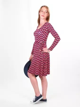 Robe Vicky Albisia robe f�minine l�g�re au motif floral d�licat