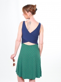 Robe Paquita Fractal imprim&eacute; artistique