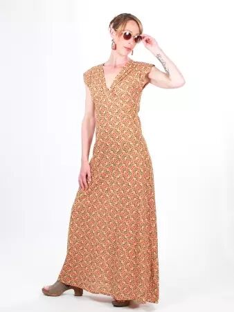 Robe Esther longue Safari robe f�minine originale