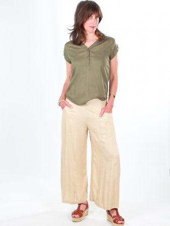 Pantalon Eva Ivoire pantalon Eva ivoire � l'allure lumineuse